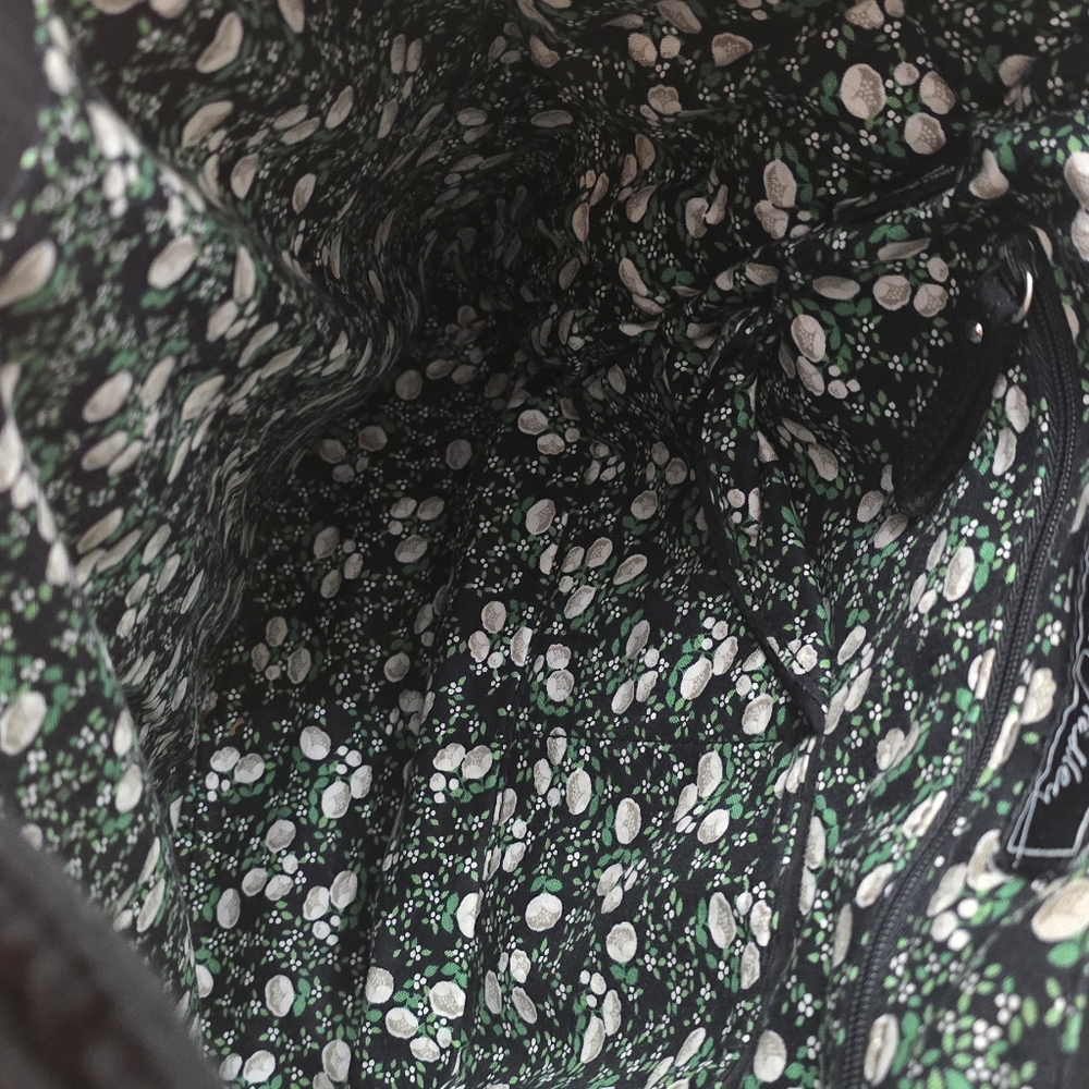 Vera Bradley Black Quilted Backpack - Picture 7 of 11